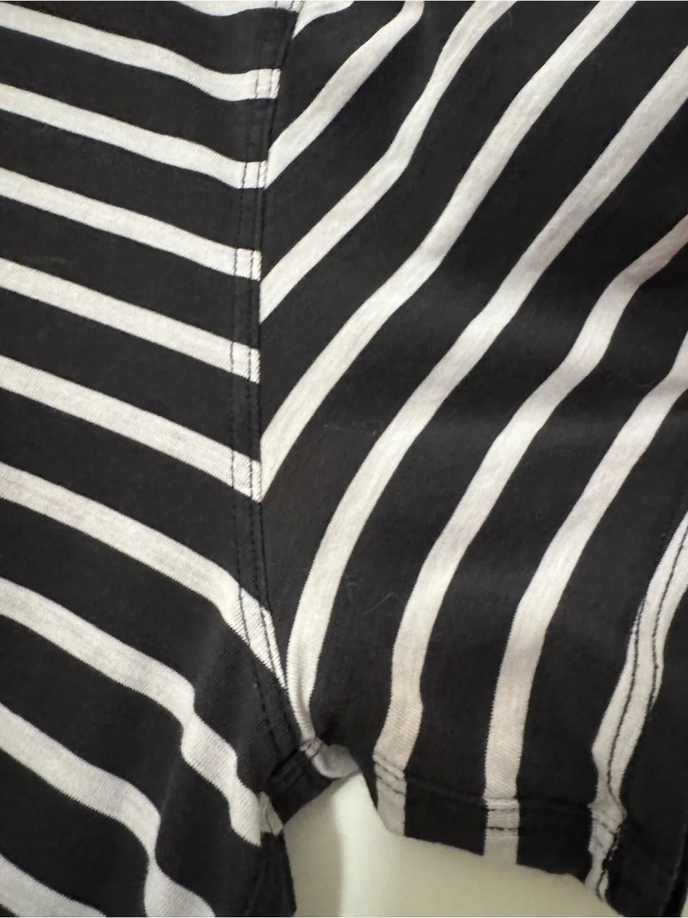 lululemon athletica Black and White Striped Short Sleeve Tee - Picture 5 of 5